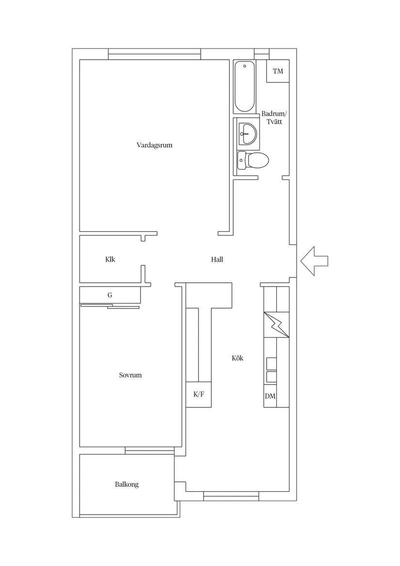Bostadsrätt, Baltiska vägen 8B, Djurängen, Kalmar