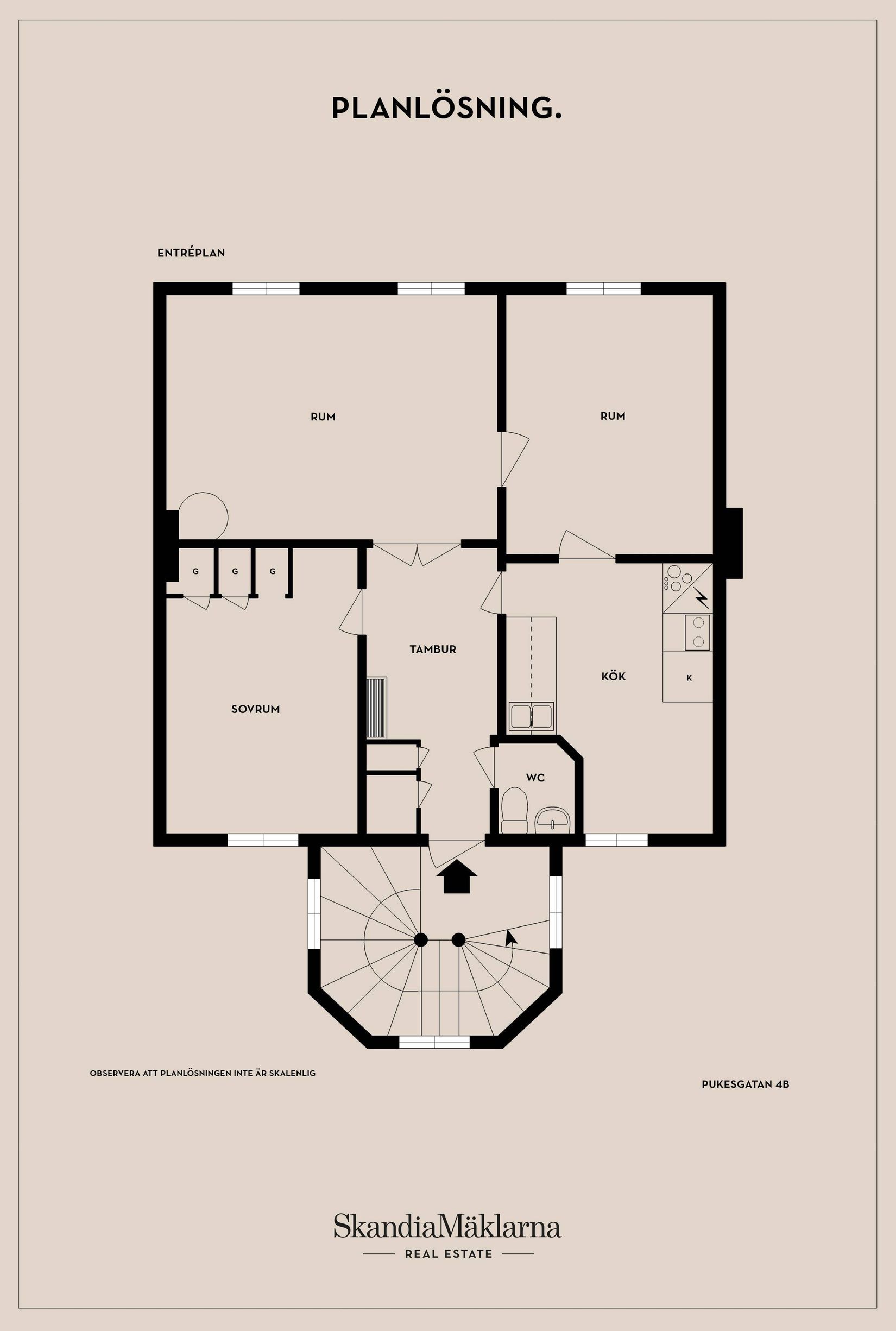 Villa, Pukesgatan 4B, Björkholmen, Karlskrona