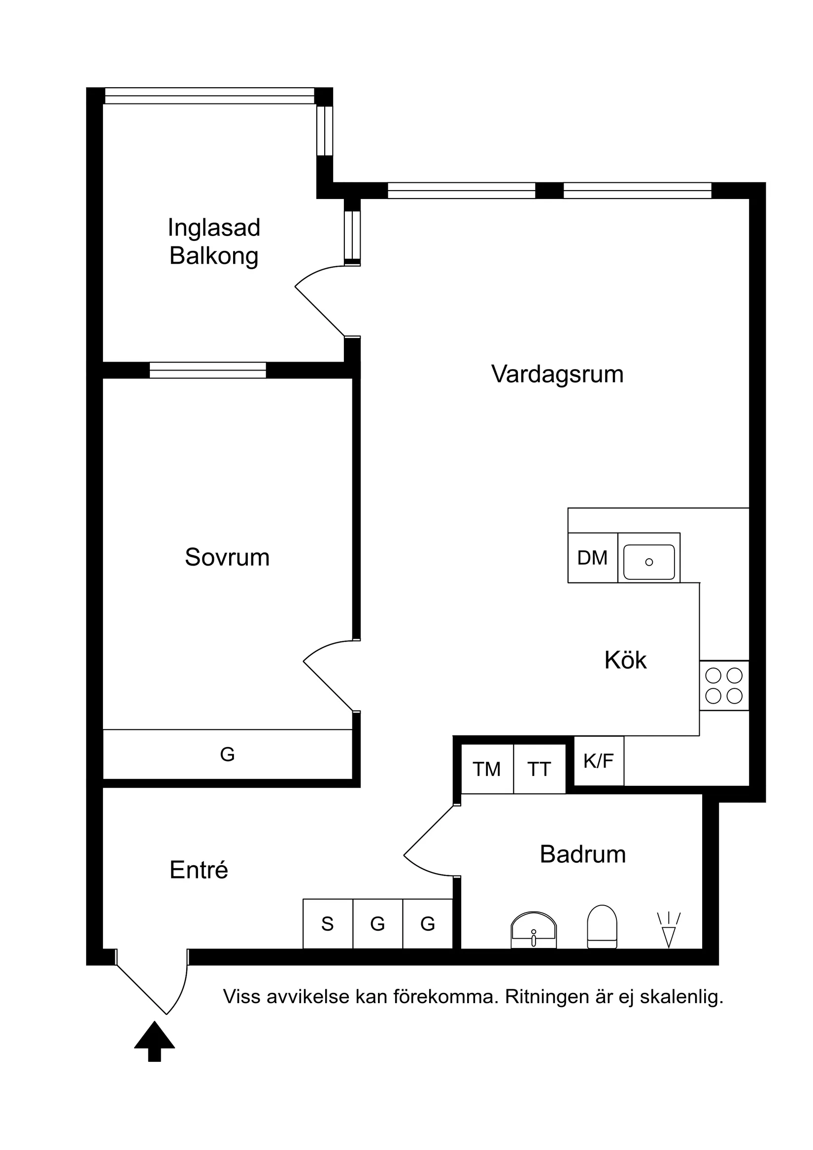 Bostadsrätt, Östra långgatan 89, Centrum, Varberg
