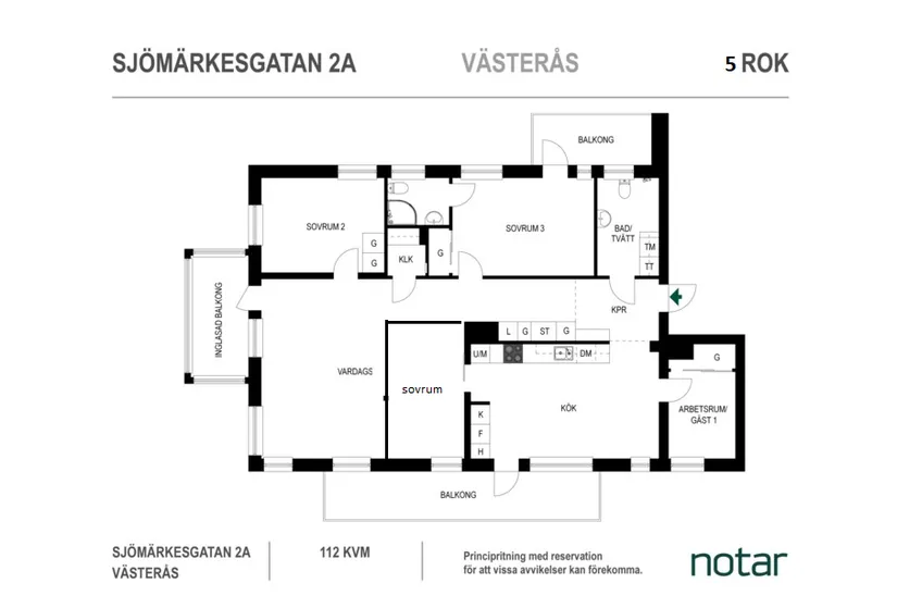 Bostadsrätt, Sjömärkesgatan 2A, Lillåudden, Västerås