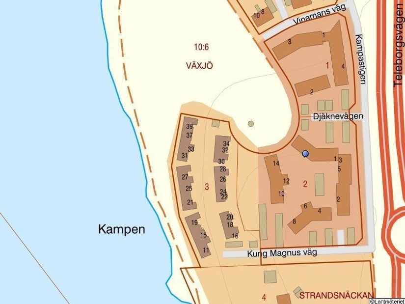 Bostadsrätt, Djäknevägen 7, Kampen, Växjö