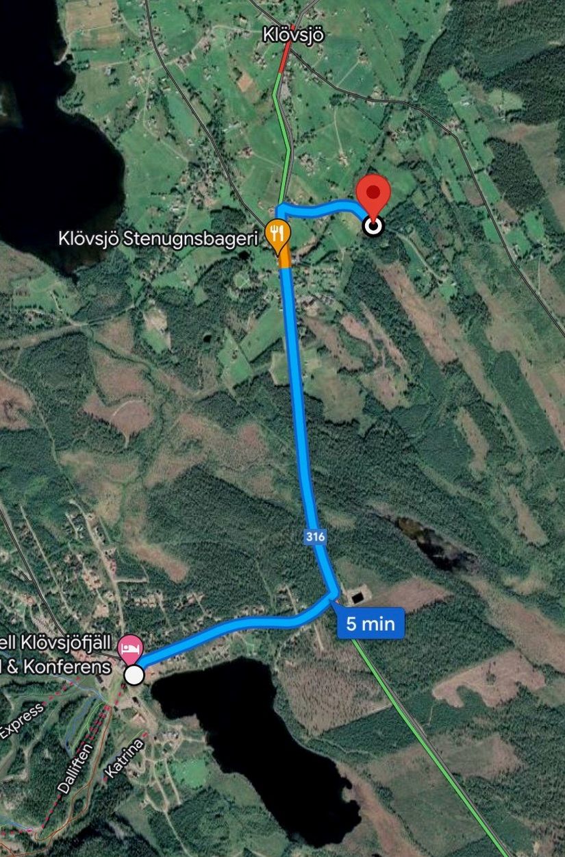 Tomt, Dilles väg, Klövsjö by, Berg