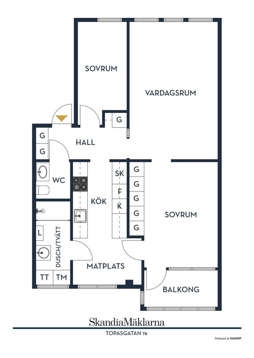 Bostadsrätt, Topasgatan 76, Tynnered, Göteborg