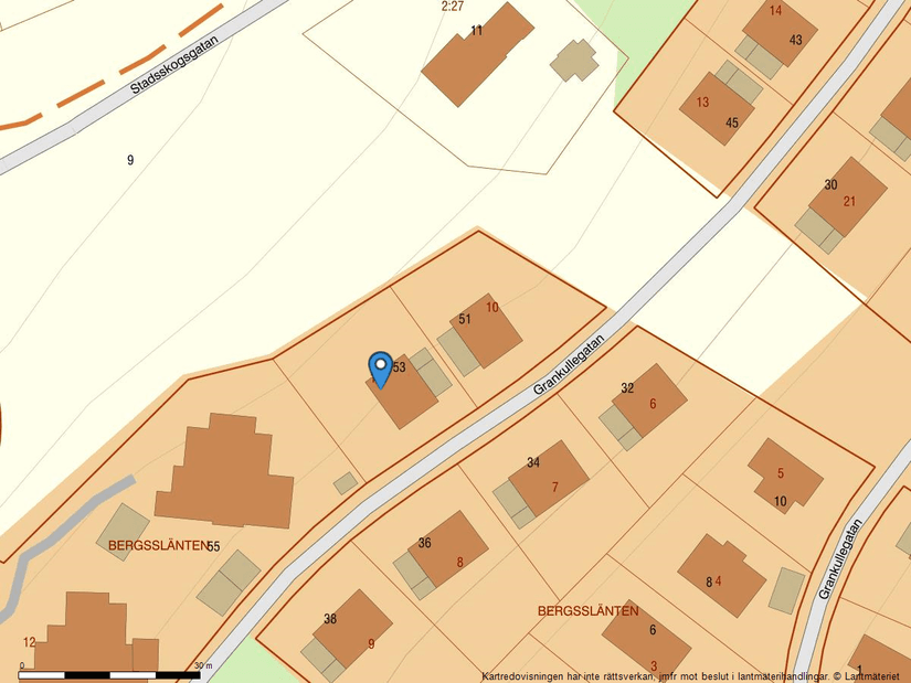 Villa, Grankullegatan 53, Stadsskogen, Alingsås