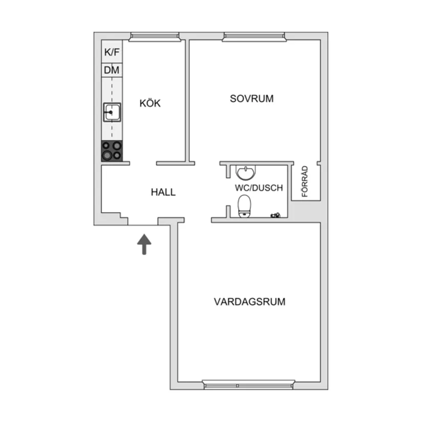 Bostadsrätt, Vasavägen 44A, Centralt/Vasastaden, Linköping