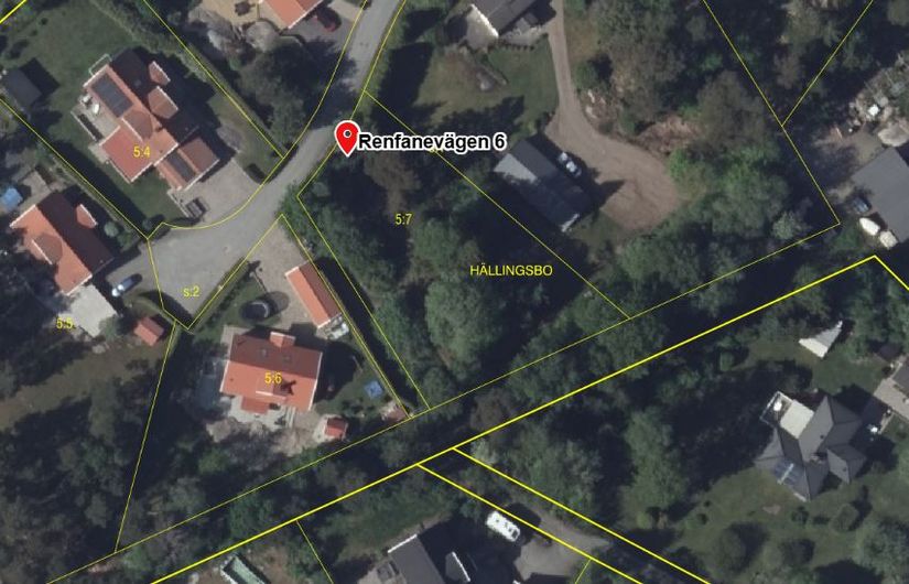 Tomt, Renfanevägen 6, Olstorp/Furuberg, Lerum