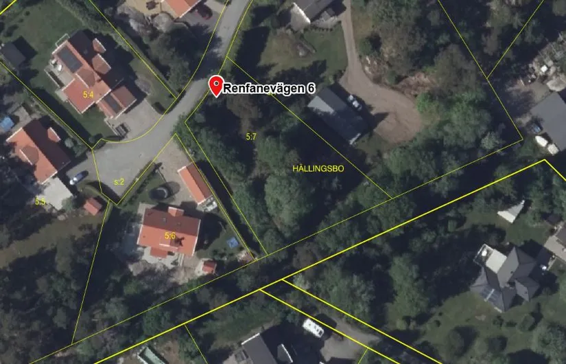 Tomt, Renfanevägen 6, Olstorp/Furuberg, Lerum