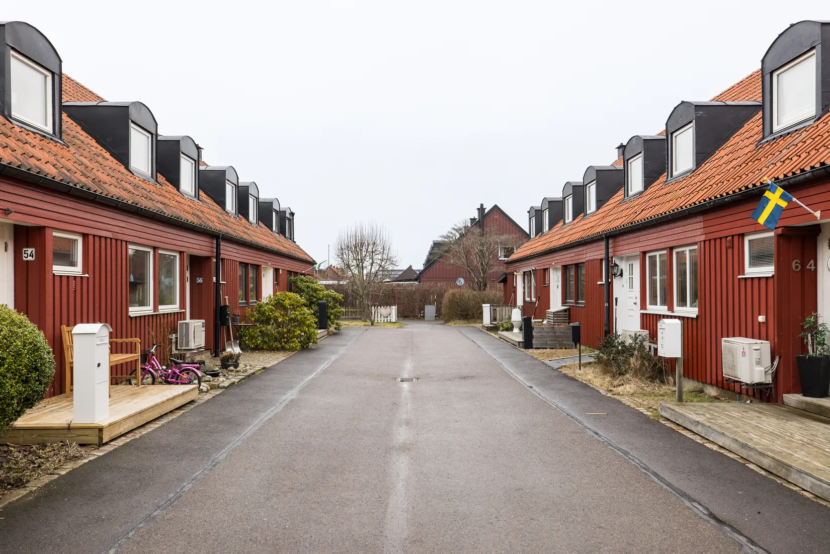 Radhus, Karmosingatan 58, Näset, Göteborg