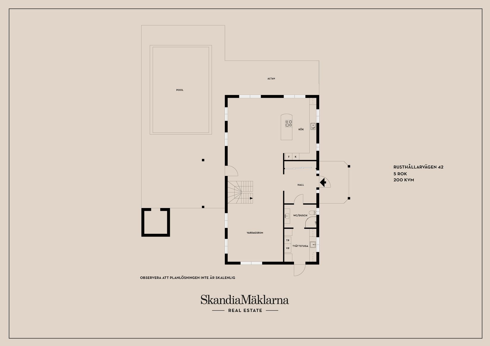 Villa, Rusthållarvägen 42, Näs-Focksta, Uppsala