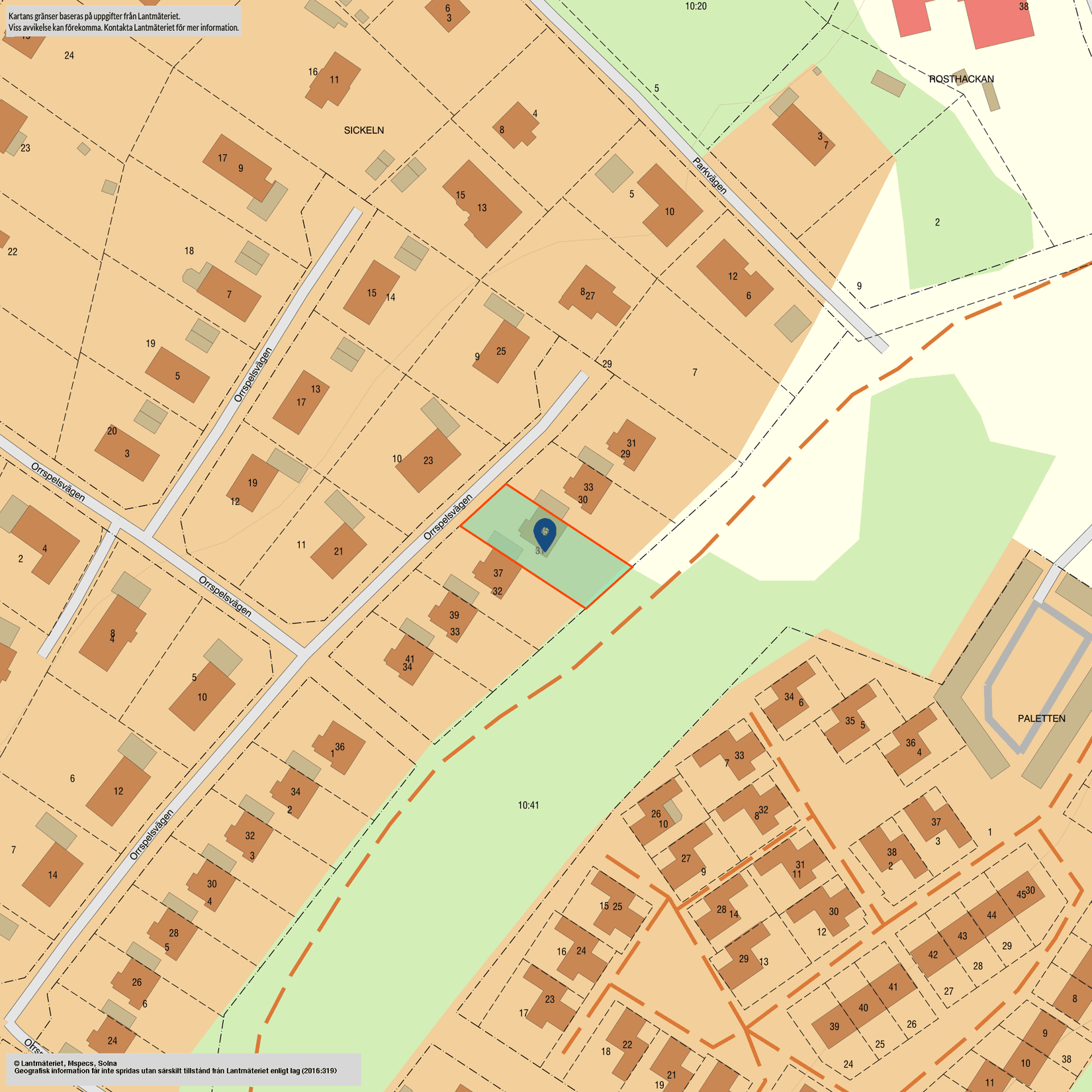 Radhus, Orrspelsvägen 35, Centrala Nykvarn, Nykvarn