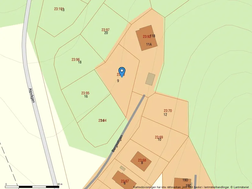 Tomt, Bergsstigen 9, Järvsö, Öjeberget, Ljusdal