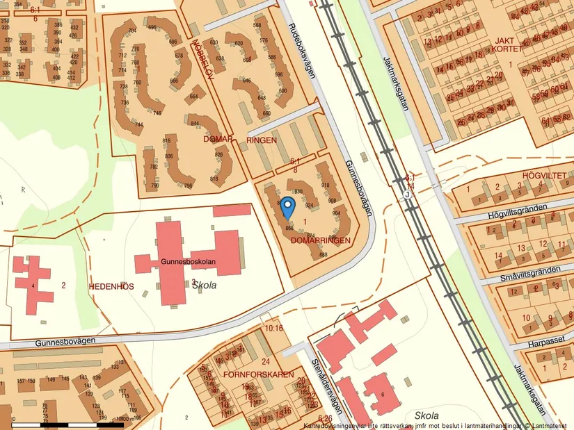 Bostadsrätt, Rudeboksvägen 862, Gunnesbo, Lund