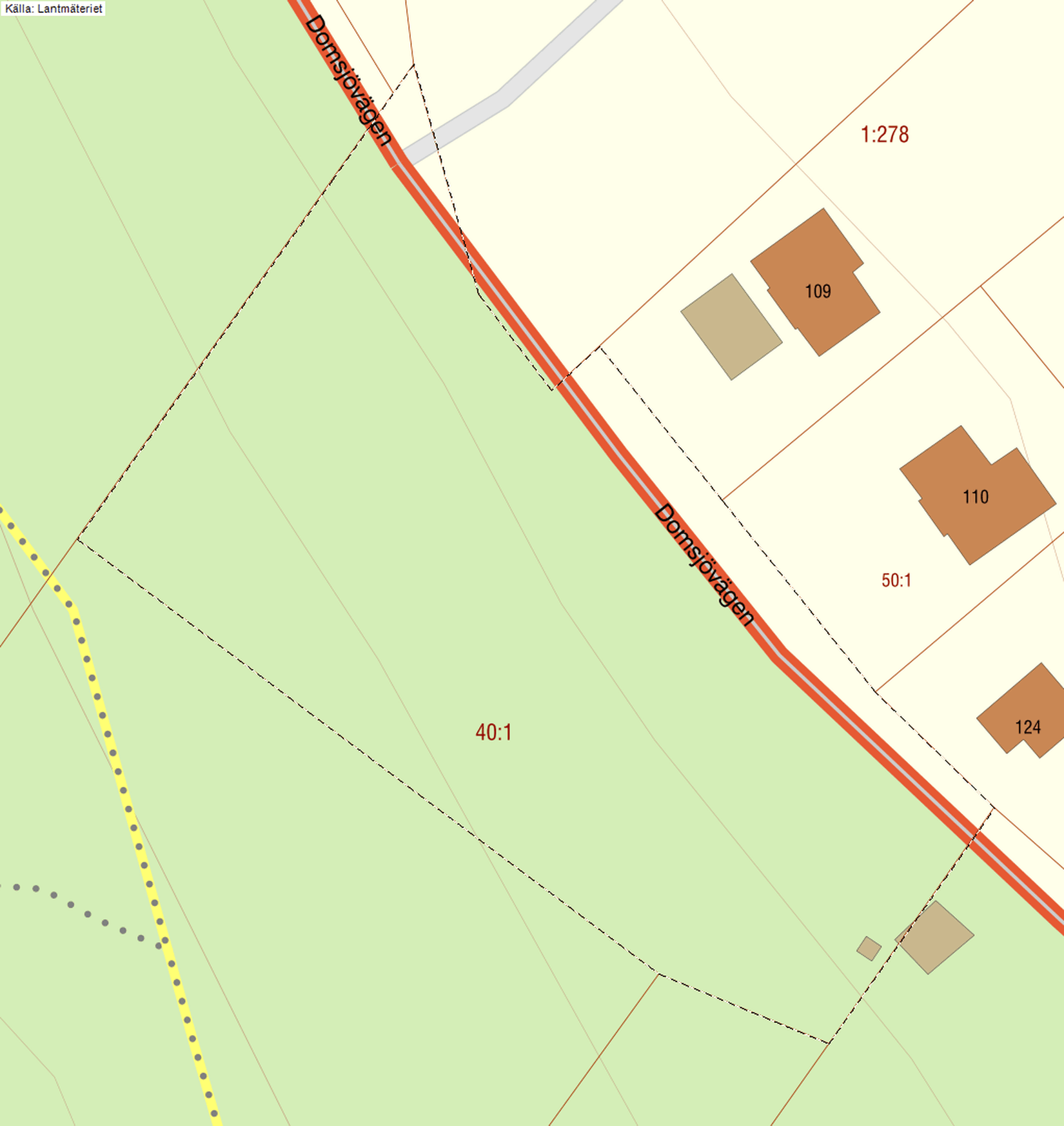 Tomt, Domsjövägen, Vårby, Örnsköldsvik
