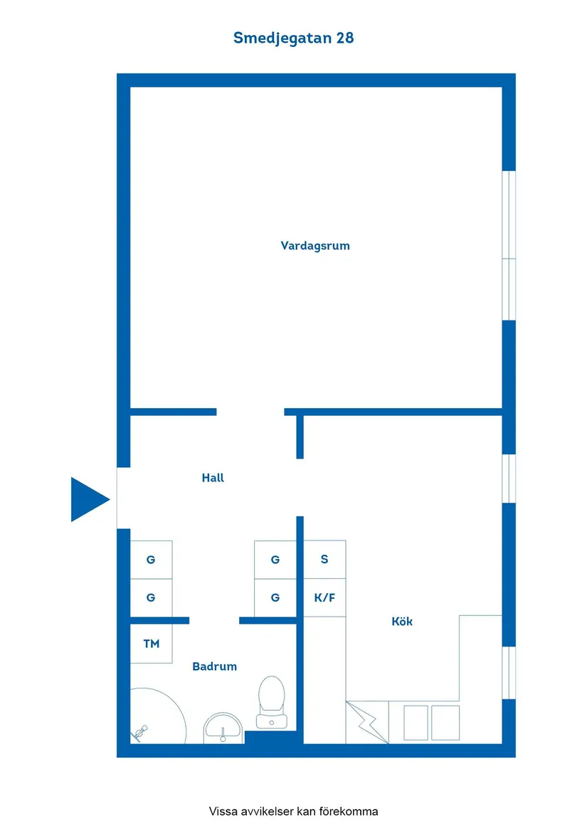Bostadsrätt, Smedjegatan 28, Centralt, Norrköping