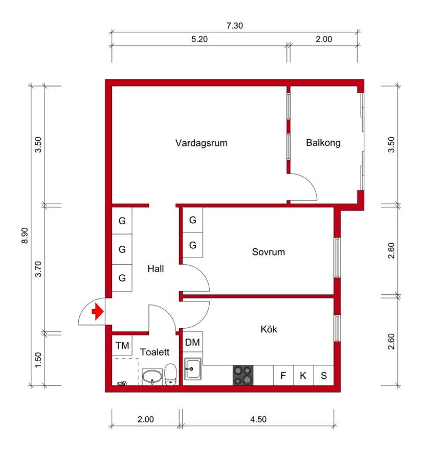 Bostadsrätt, Skolgatan 5A, Åstorp