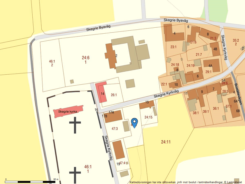 Tomt, Skegrie kyrkväg 17A, Skegrie, Trelleborg