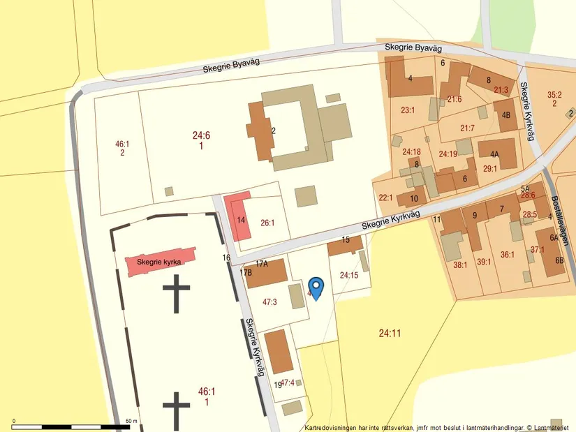 Tomt, Skegrie kyrkväg 17A, Skegrie, Trelleborg