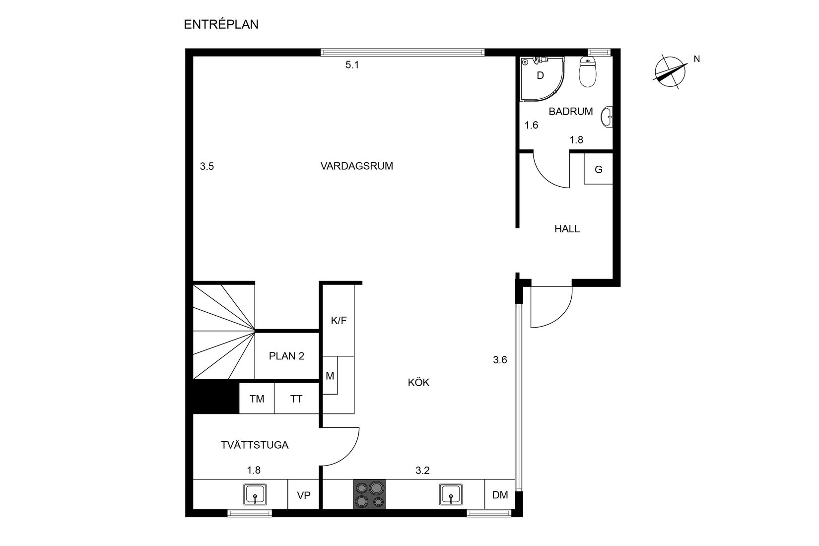 Bostadsrätt, Radhus, Kyrkogatan 33A, Nordstan, Vänersborg