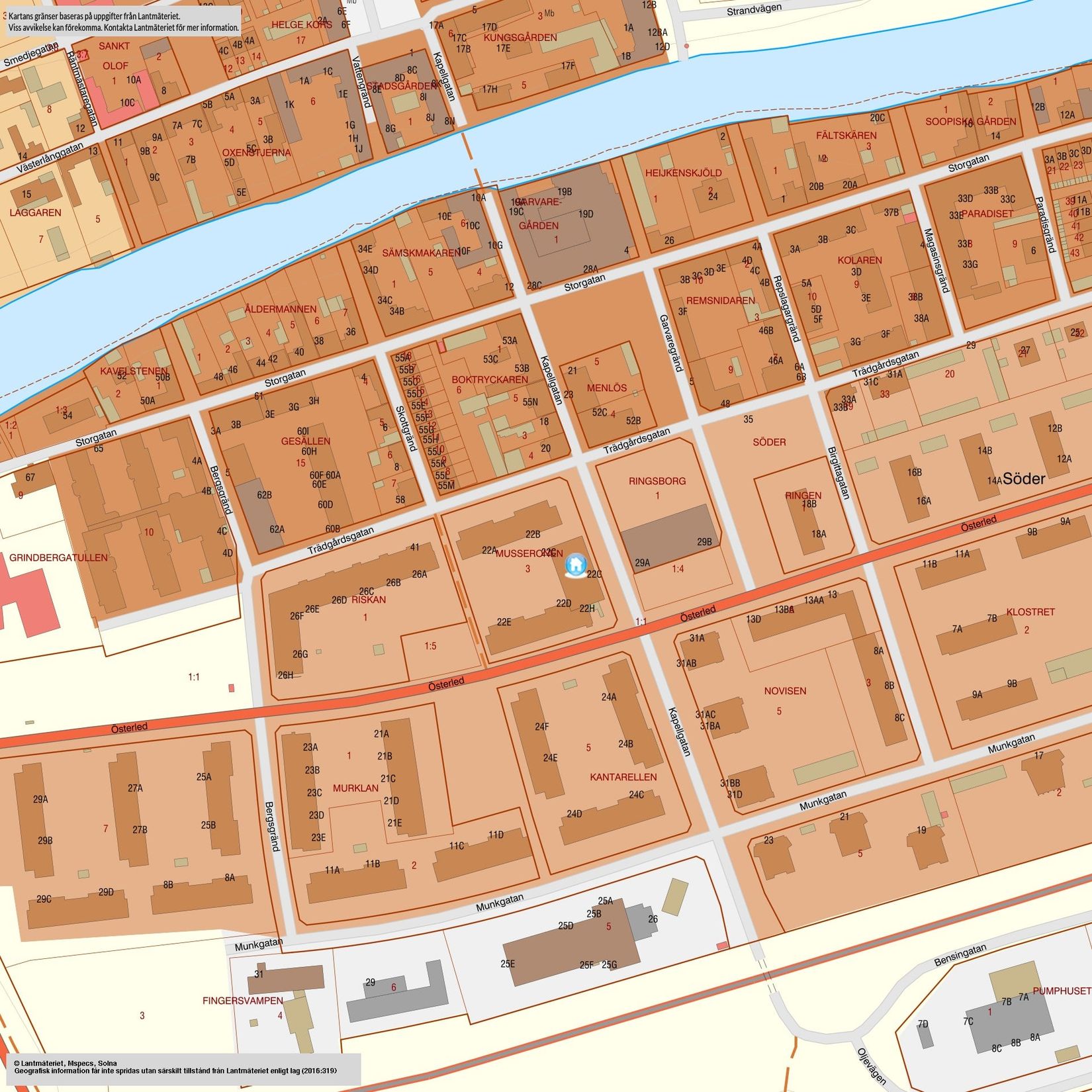 Bostadsrätt, Kapellgatan 22c, Nära centrum, Arboga