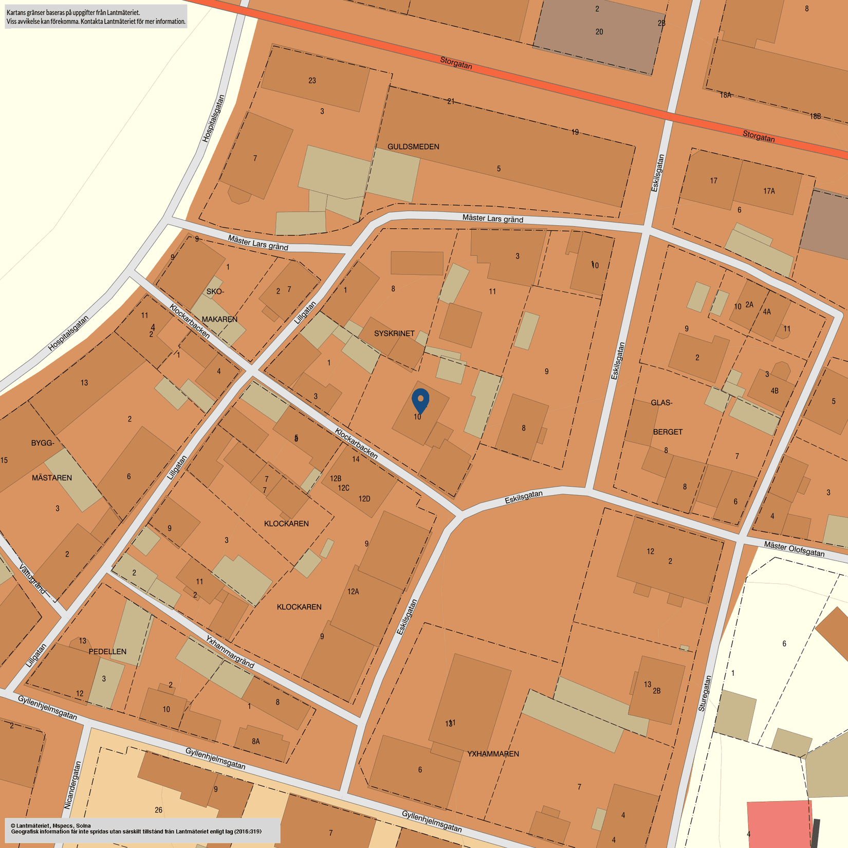 Villa, Eskilsgatan 10, Centralt/Domkyrkan, Strängnäs