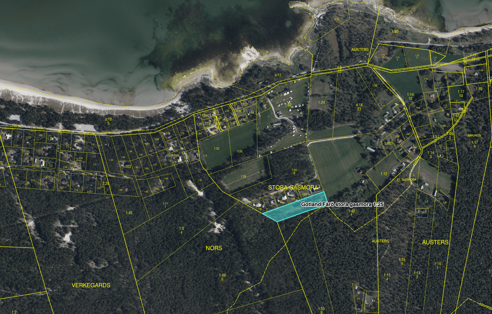 Tomt, Fårö Stora Gasmora 1:25, Fårö, Gotland