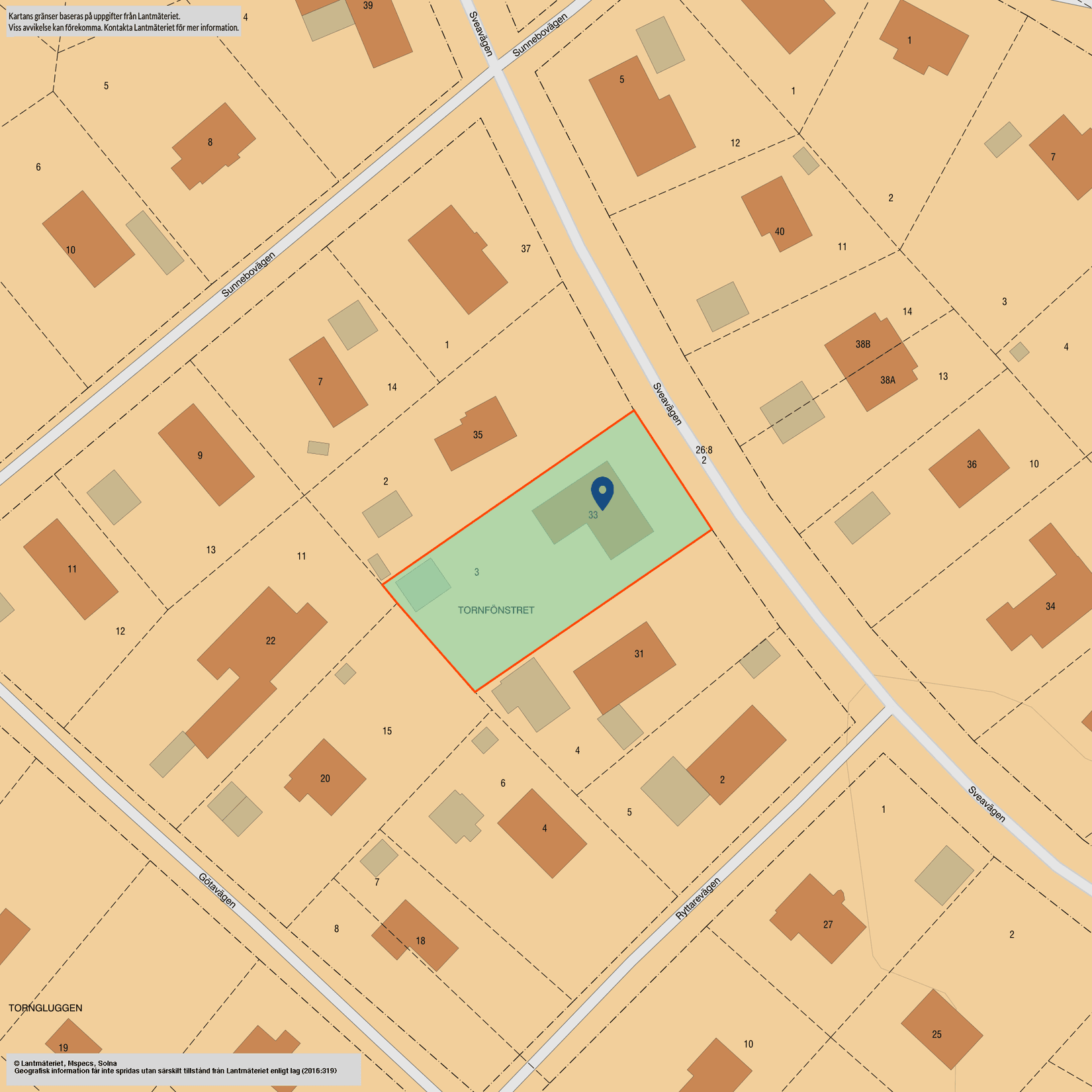 Villa, Sveavägen 33, Töjnan, Sollentuna