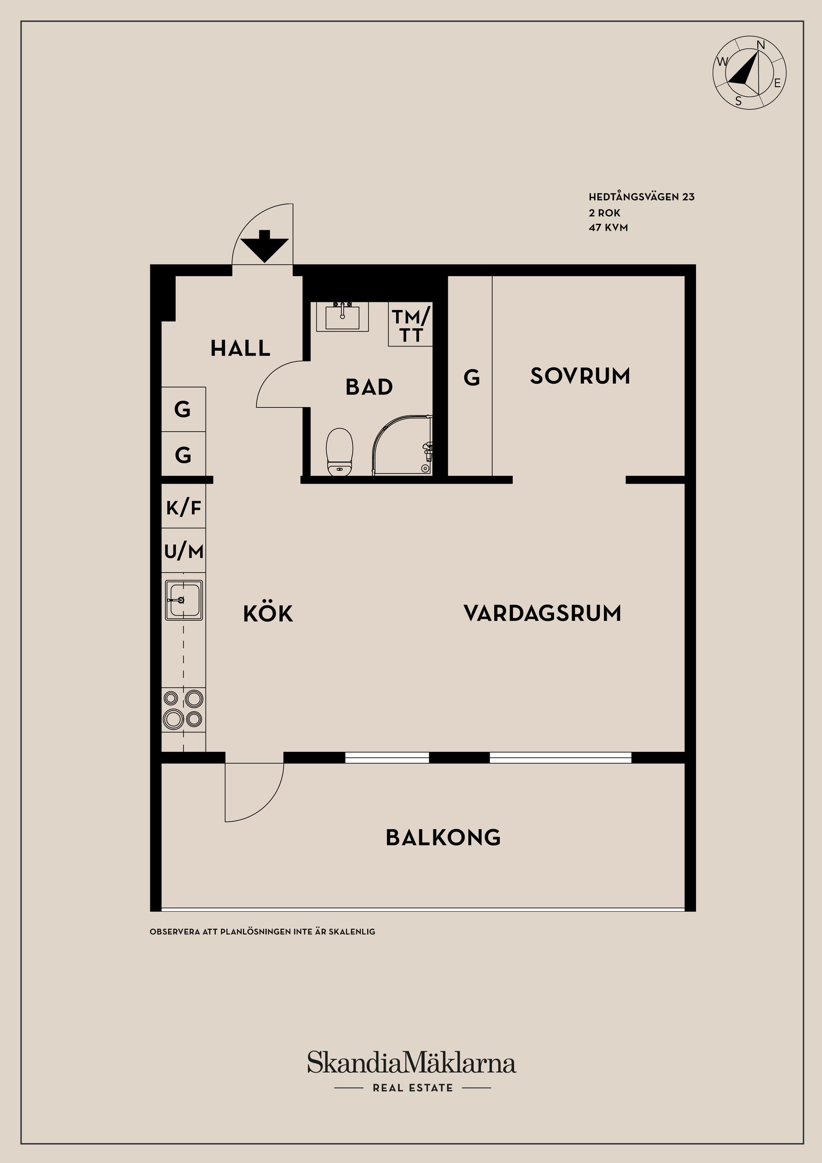 Bostadsrätt, Hedtångsvägen 23, Göteborg