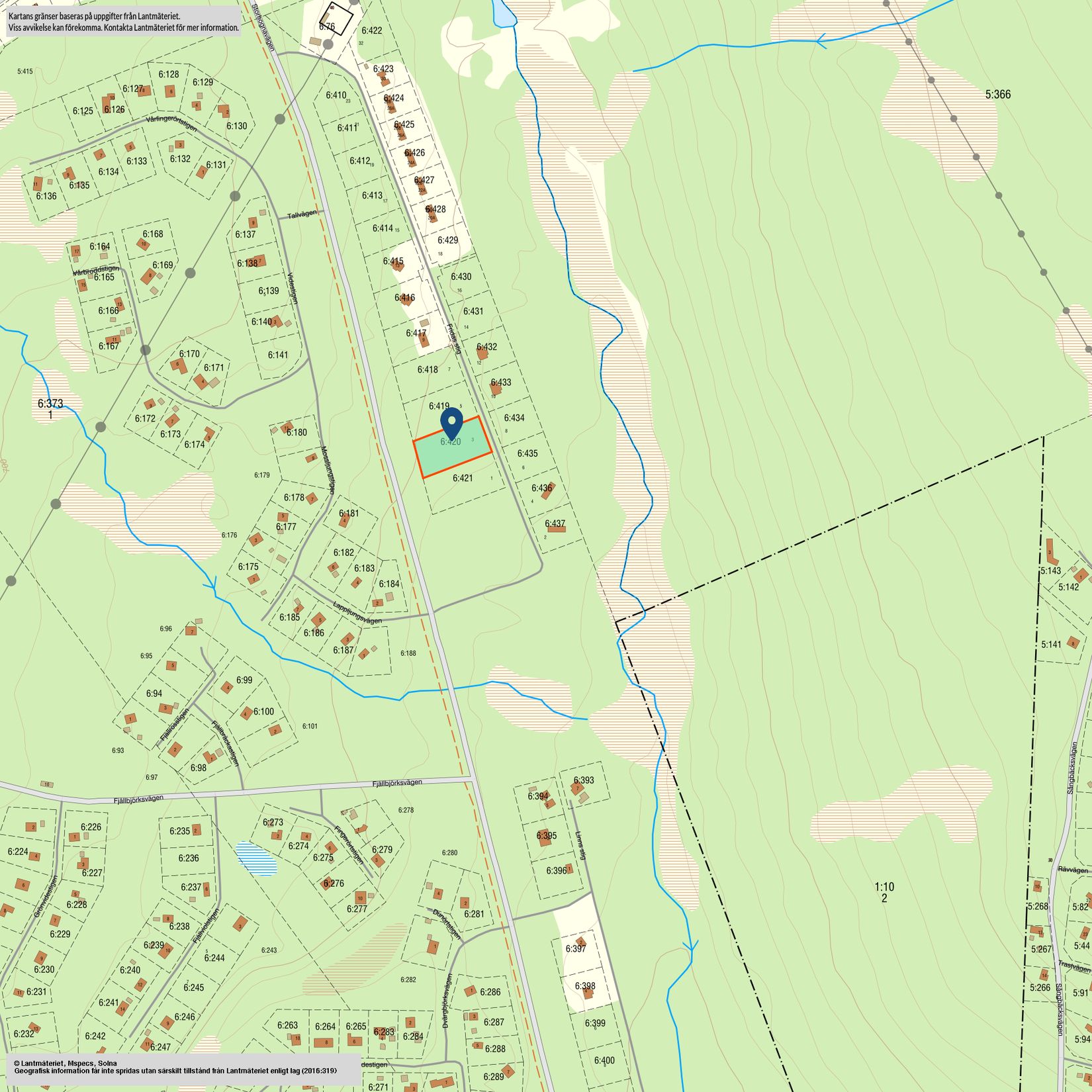 Tomt, Fridas stig 3, Storhogna, Berg