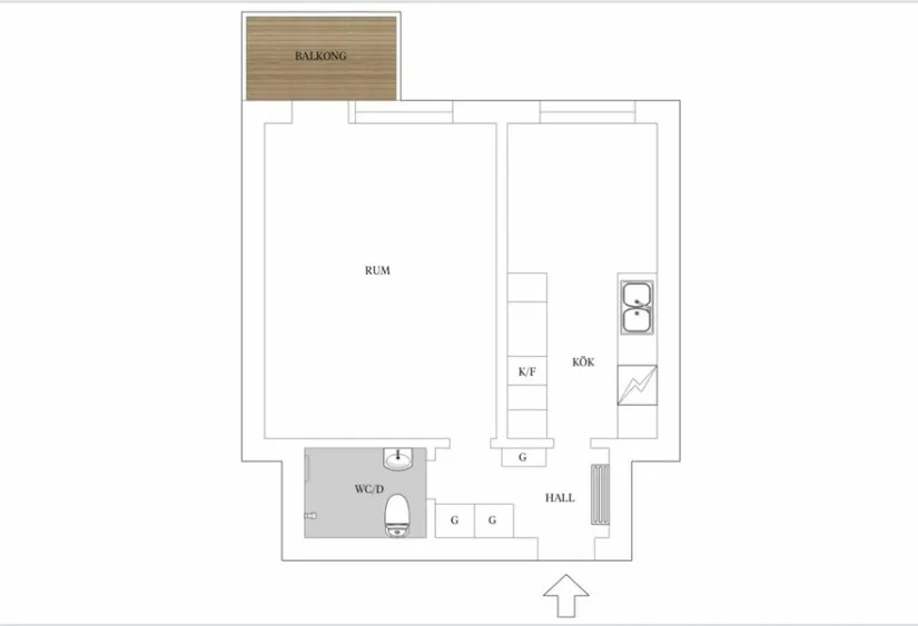 Bostadsrätt, Viktoriagatan 8B, Centralt, Köping