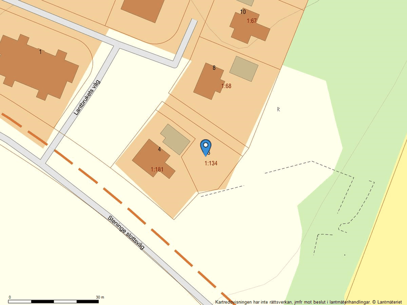 Tomt, Lantbrukets väg 6, Steninge Slottsby, Sigtuna