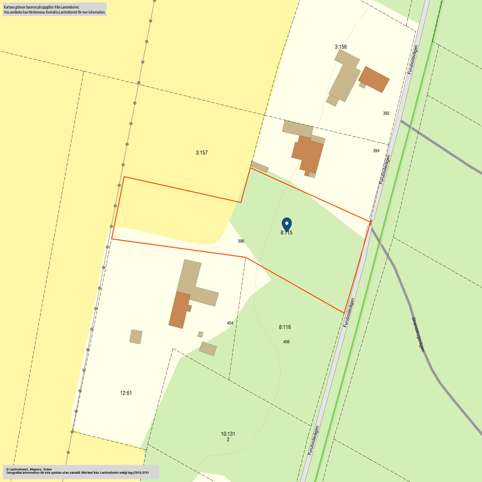 Tomt, Furubodavägen 396, Kristianstad - Furuboda, Kristianstad
