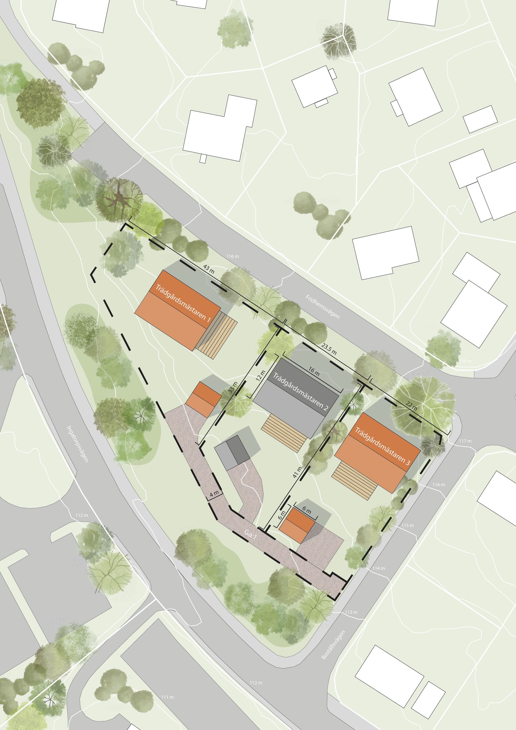 Tomt, Boställsvägen 18-22, Östantorp, Åtvidaberg