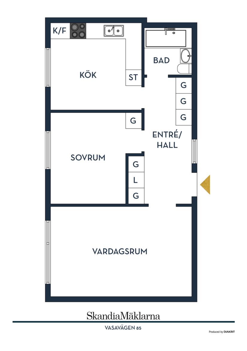 Bostadsrätt, Vasavägen 85, Jakobsberg, Järfälla