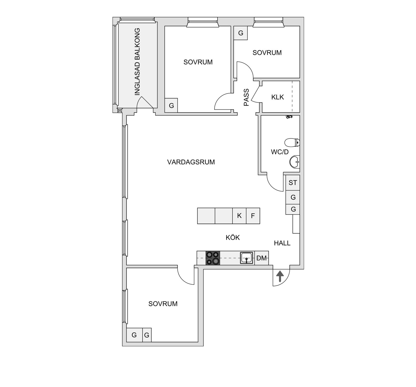 Bostadsrätt, Slädgatan 5C, Sörböle, Skellefteå