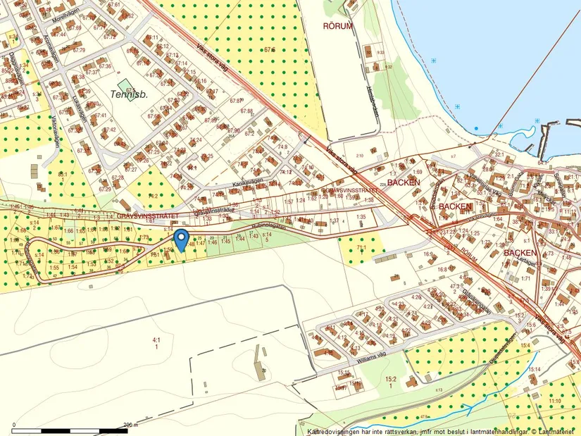 Tomt, Rubinolagatan 29, Vik, Simrishamn