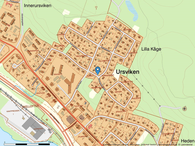 Villa, Sandgärdsvägen 1, Ursviken, Skellefteå