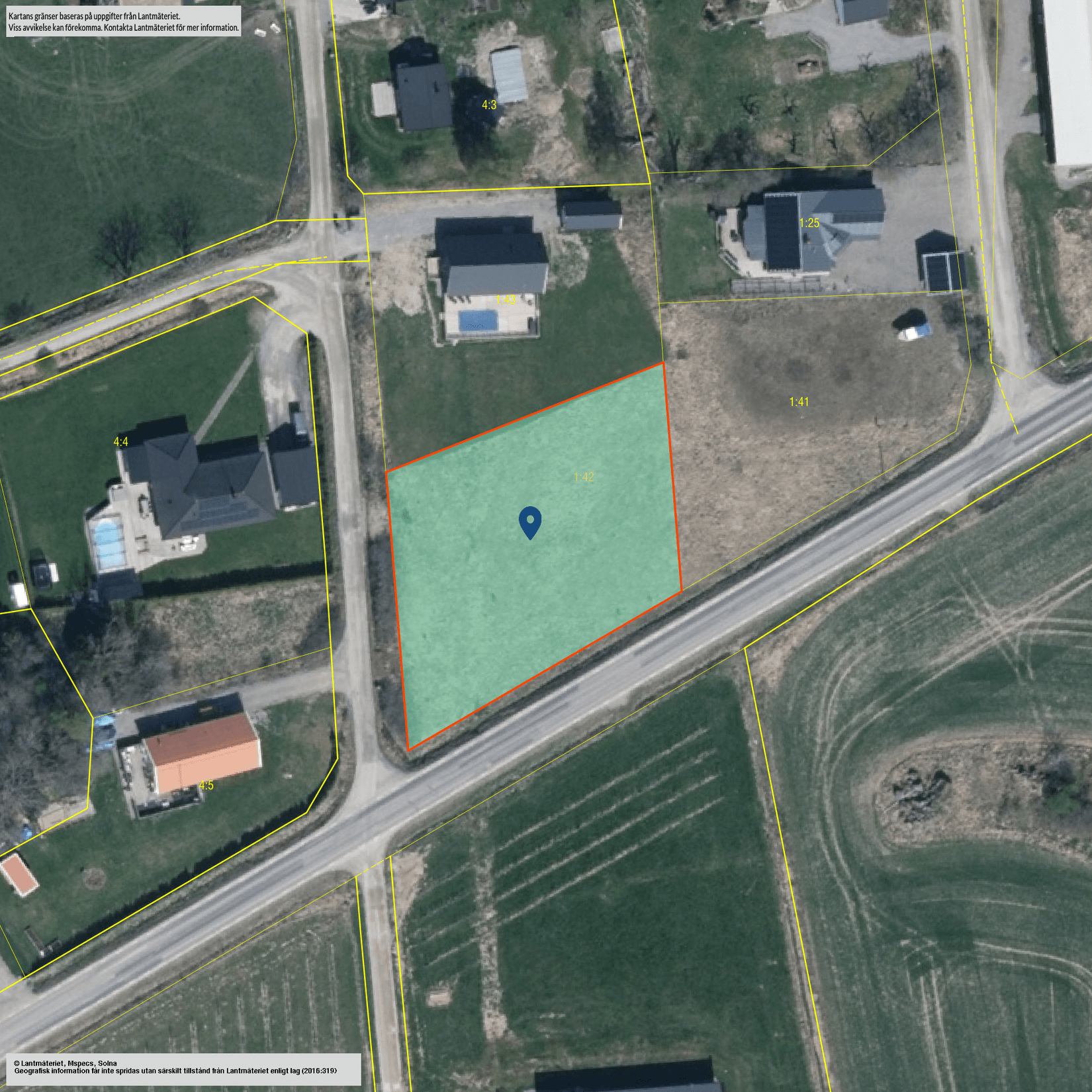 Tomt, Viby 25, Kjula, Eskilstuna