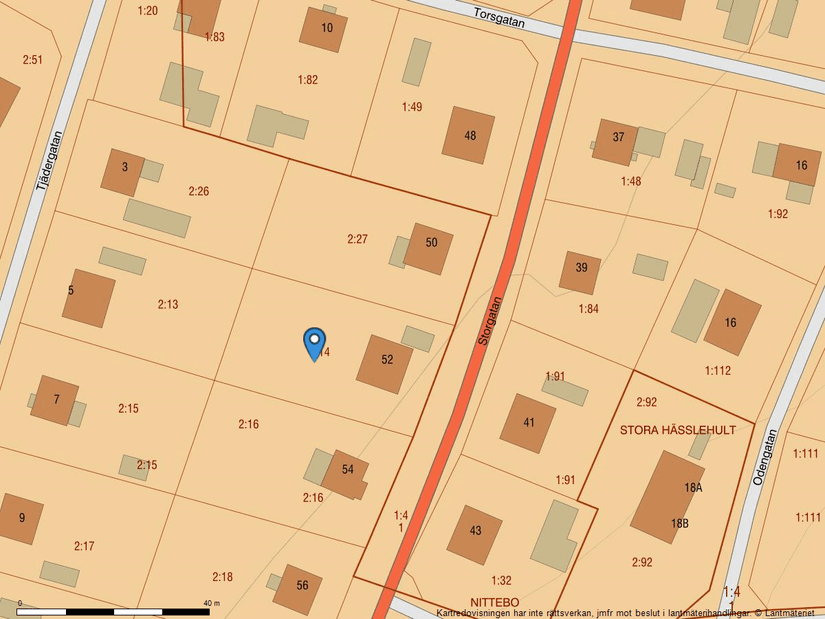 Villa, Storgatan 52, Hyltebruk, Hylte