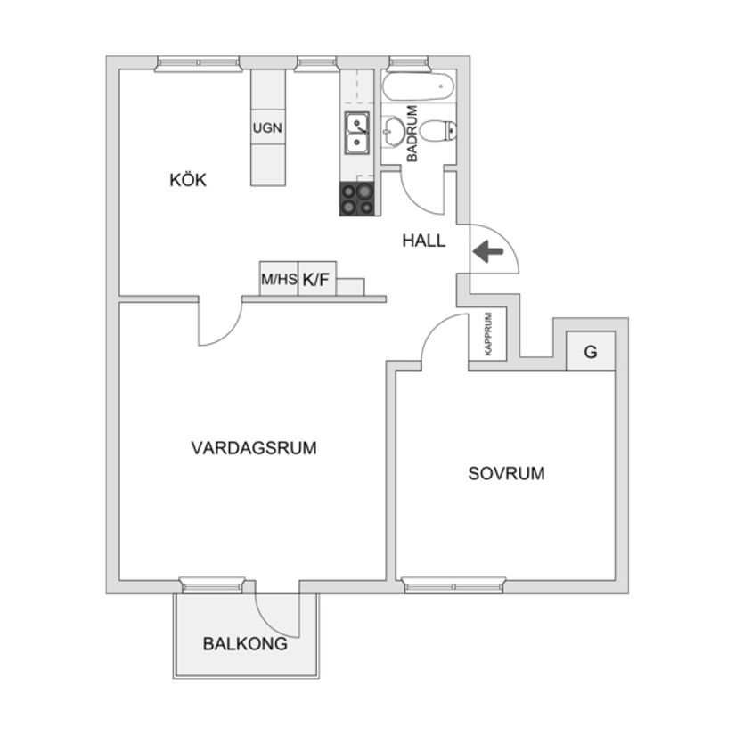 Bostadsrätt, Nya Tanneforsvägen 29B, Tannefors, Linköping