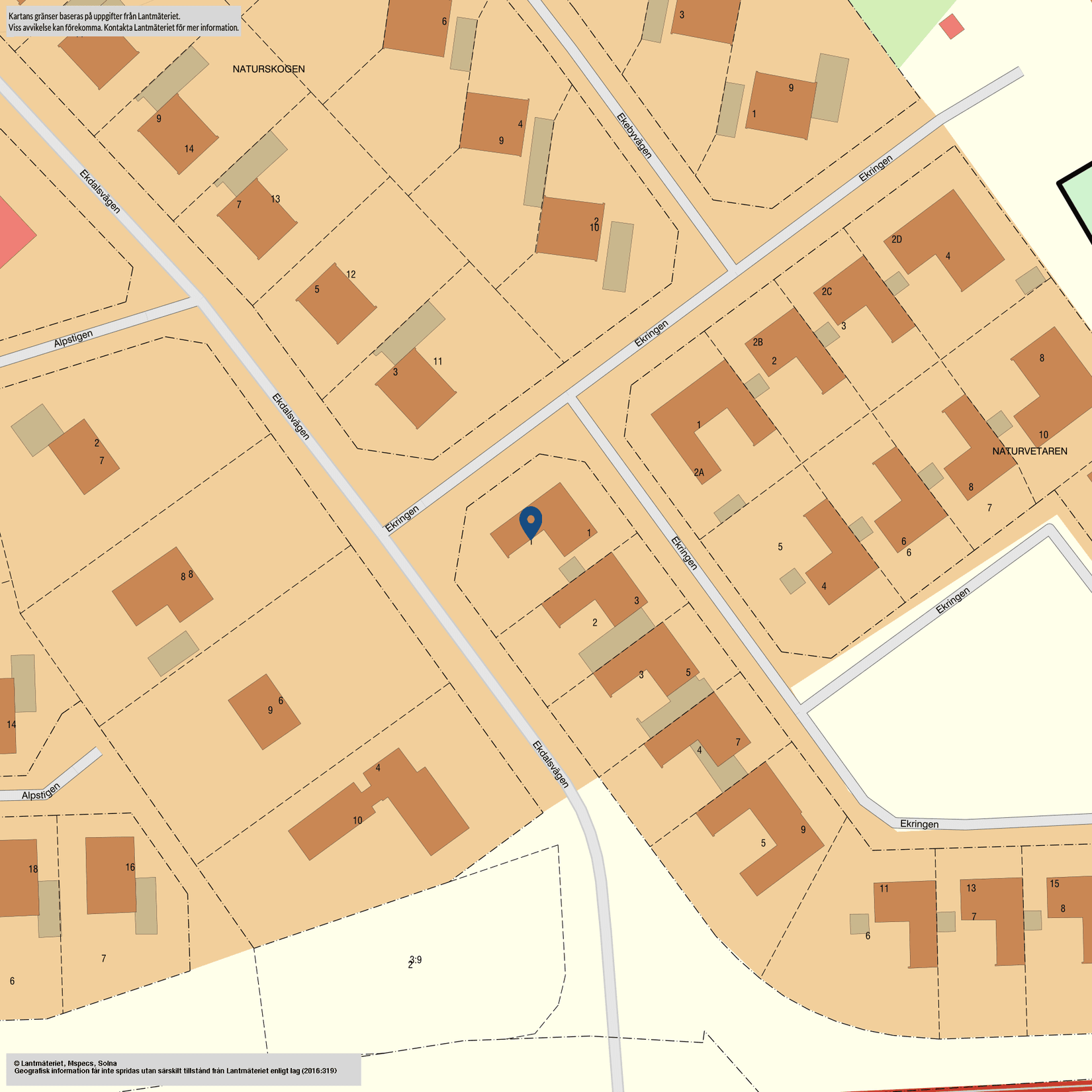 Radhus, Ekringen 1, Hjulsbro, Linköping