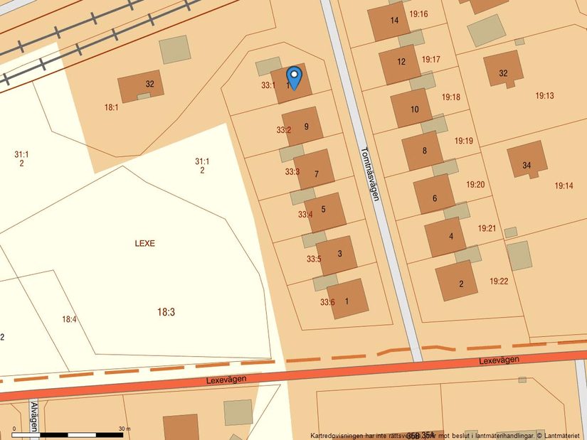 Villa, Tomtnäsvägen 11, Lexe, Gävle