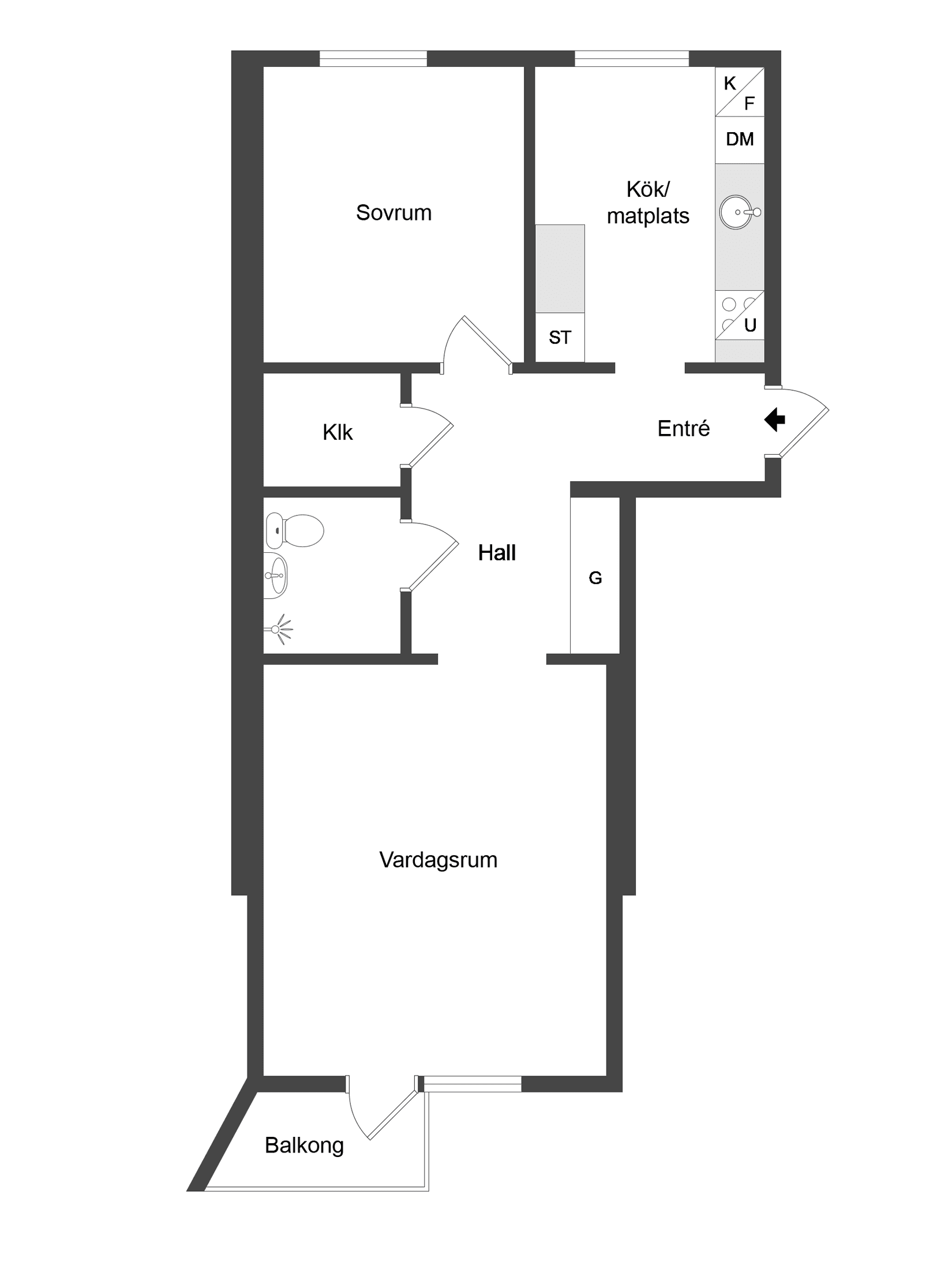 Bostadsrätt, Hagagatan 16B, Haga, Norrköping