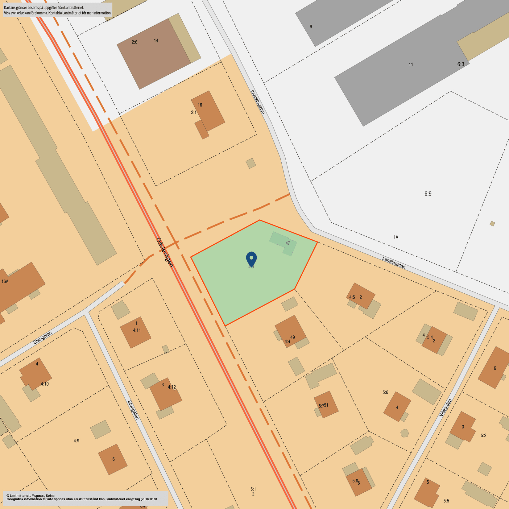 Tomt, Gävlevägen 47, Älvkarleby