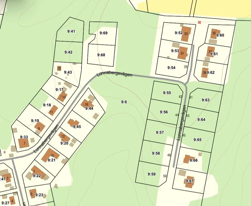 Tomt, Lunnabergsvägen (12 st. tomter), Vallda - Lunna, Kungsbacka
