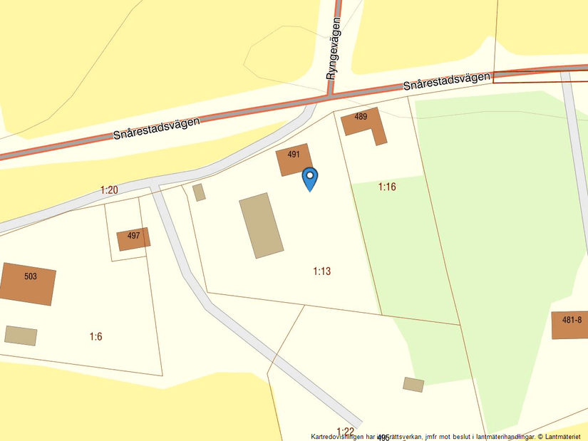 Villa, Snårestadsvägen 491, Sjörup, Ystad