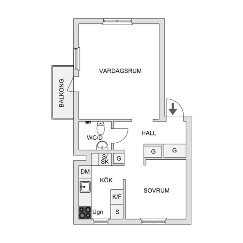 Bostadsrätt, Banérgatan 16A, Centralt/Vasastaden, Linköping