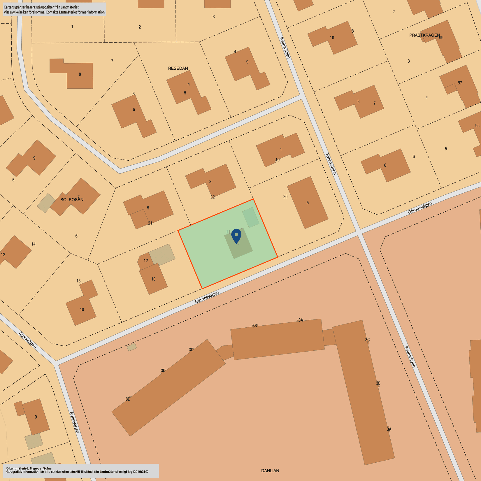 Villa, Gärdesvägen 8, Tibro