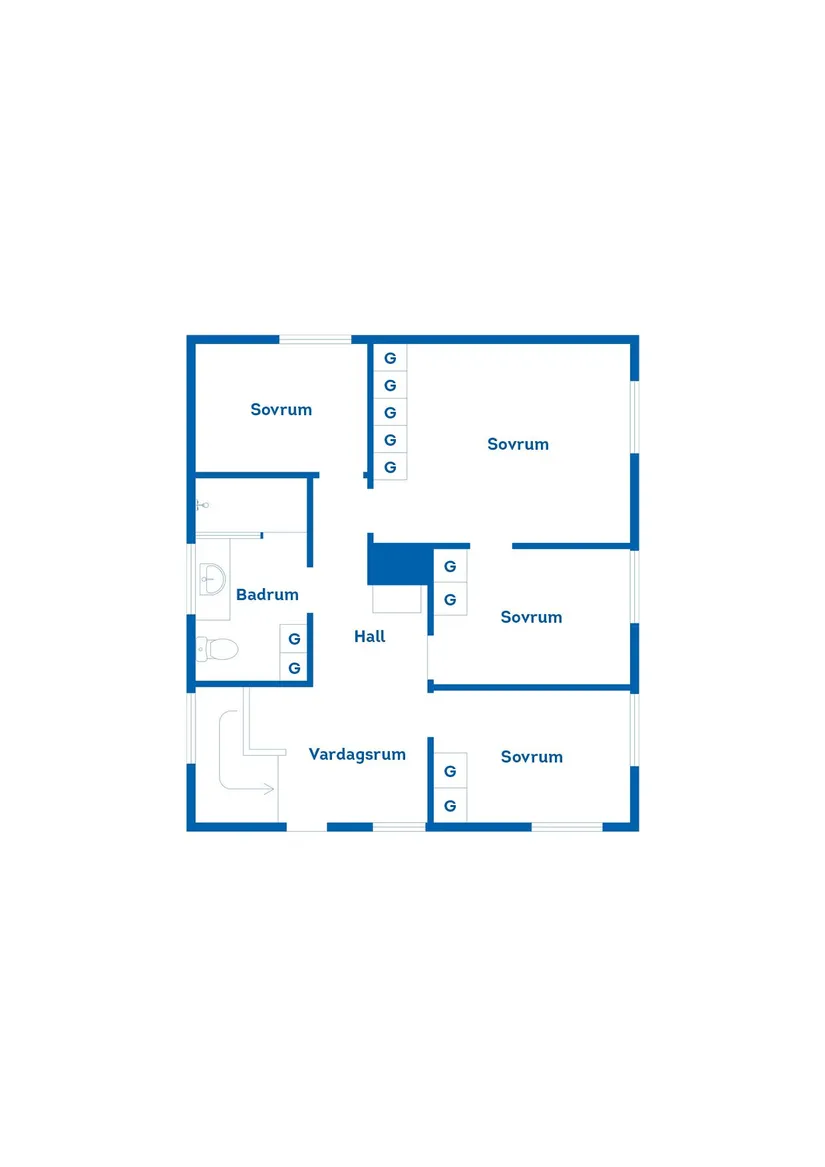 Villa, Kullagatan 1, Osby - Centralt, Osby