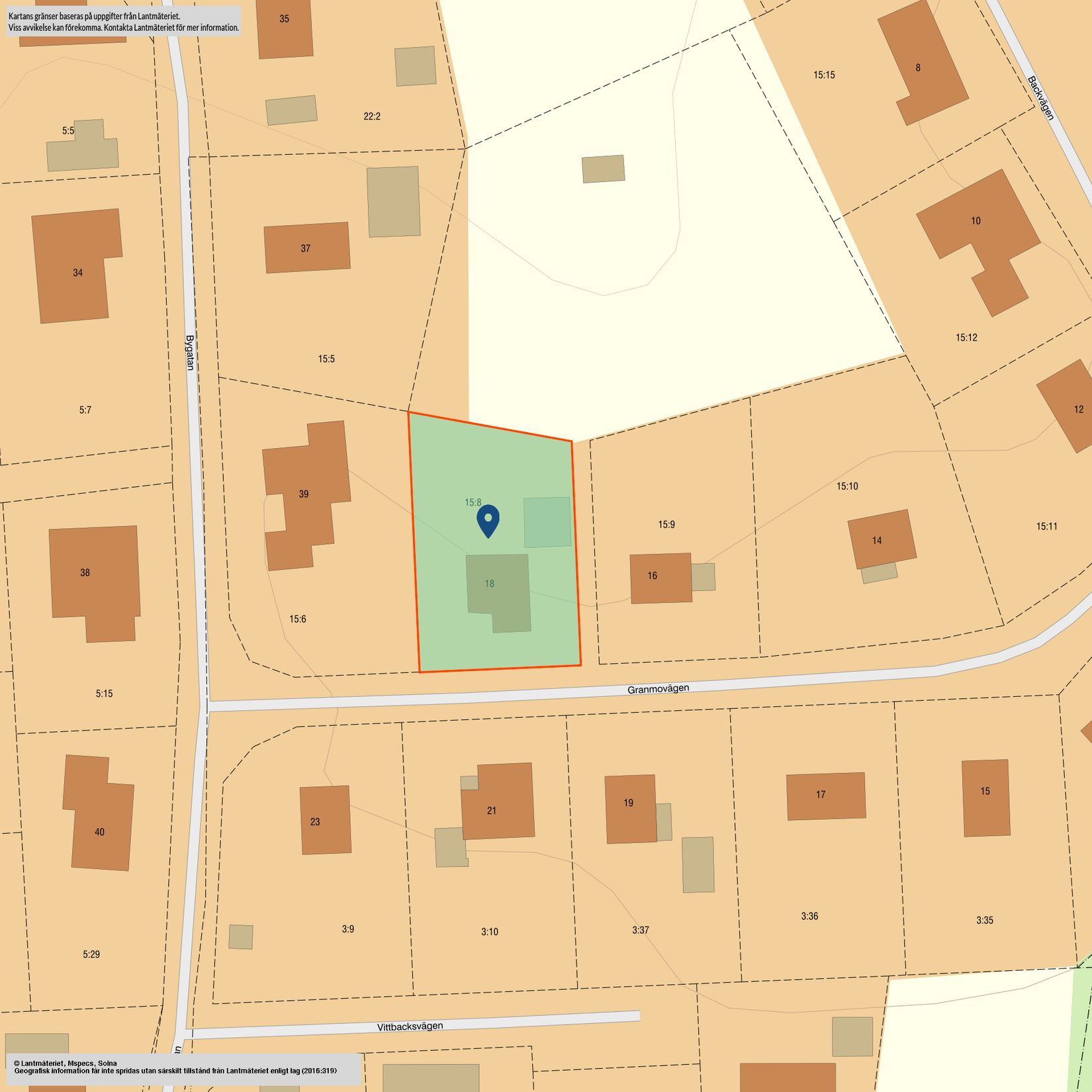 Villa, Granmovägen 18, Leksand