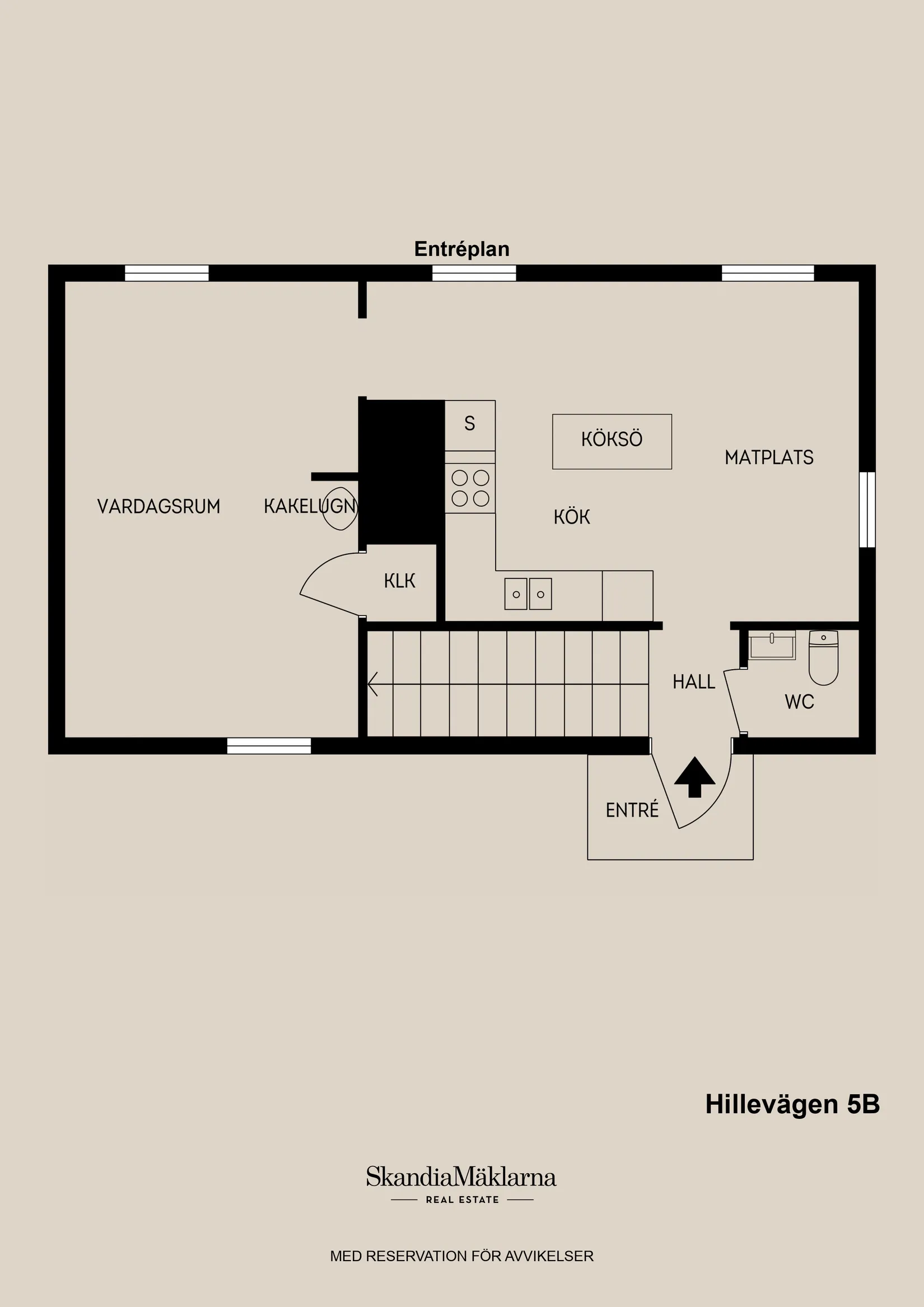 Villa, Hillevägen 5B, Gävle